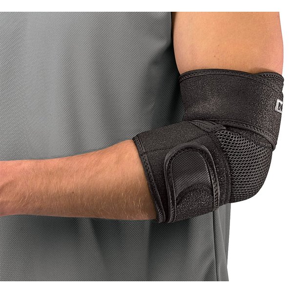 Mueller Adjustable Elbow Support, Black, One Size