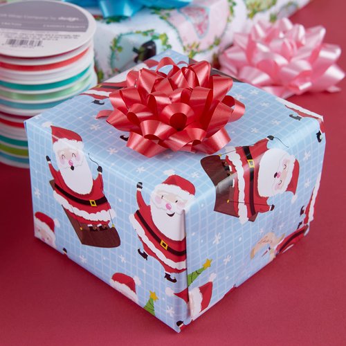 The Gift Wrap Company Decorative Confetti Gift Bows, Medium, Red, pack of 12