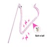 lpdrzka Cat Wand Toys, 3 PCS Cute Plush Snake Kitten Wands Soft Cat Teaser Wands Interactive Cat Toys for All Breed Sizes
