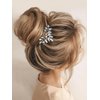 Catery Crystal Bride Wedding Hair Comb Gold Rhinestone Hair Piece Bridal Side Combs Hair Clips Bridesmaid Hair Accessories for Women and Girls