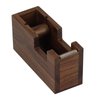 Multibey Natural Eco-Friendly Walnut Wooden 1 Inch Core Desktop Adhesive Tape Dispenser Cutter with Tape Office School Gift Idea (Walnut)