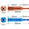 Wire Twisting Tools, Wire Stripper and Twister, Wire Terminals Power Tools for Stripping and Twisting Wire Cable (4, Blue and Orange)