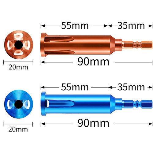 Wire Twisting Tools, Wire Stripper and Twister, Wire Terminals Power Tools for Stripping and Twisting Wire Cable (4, Blue and Orange)