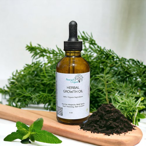 Herbal Hair Oil - Ayurvedic Herb Infused Hair Oil - Nourishing Herbs Hair Strengthens, 4 fl oz