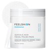 FEELSHION Glycolic Acid Exfoliating Face Pads | Exfoliation with Salicylic Acid & Vitamins C, E | Hydrating & Firming with Hyaluronic Acid & Calendula | Cruelty-Free, Dermatologist-Tested (50 Pads)