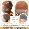 Suresen Ginger Lace Front Wigs Human Hair 180% Density 13x4 HD Transparent Lace Front Wigs Pre Plucked Body Wave Ginger Wig Human Hair Glueless Real Hair Wigs for Women 100% Virgin Human Hair