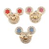 3 Pack Cute Decal Sticker Alloy Gold Anime Phone Ring Holder Bling Full Rhinestone Phone Stand Pop Anime Finger Stand (Mouse)