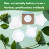 30PCS Disposable Castor Oil Pack Wrap for Belly Button – Highly Absorbent, Self-Adhesive Organic Cotton, No Wash, Easy to Use,Square (Oil Not Included)