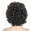 Sakula Short Curly Wigs for Black Women Human Hair Wigs for Black Women 180% Density Big Loose Wave Brazilian hair wigs Natural Wigs Half Wigs Soft Hair Black Wigs (#1B Natural Black 8 inch)