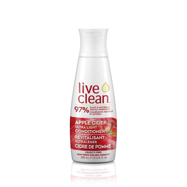 Live Clean Conditioner, Ultra Light Apple Cider, 12 Oz