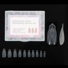 NMKL38 120PCS/Case Diamond Dual Forms for Polygel Nail Extension Mold Clear Full Cover False Nail Tips Hybrid Gel Acrylic Nail System Forms 12 Sizes