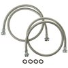General Electric PM14X10005 Stainless Steel Washing Machine Hoses, 4-Foot (2-pack)