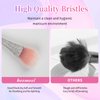 heemeei Nail Dust Brush with Shiny Rhinestones, Dust Brush for Nails, Fluffy Nail Duster Brush for Acrylic Nails Powder Remover, Acrylic Cleaning Brush Acrylic Nail Tools