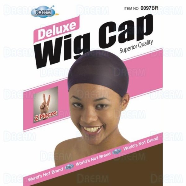 Dream Deluxe Wig Cap 2 Piece Package BROWN