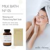 milk + honey Milk Bath No. 05, with Coconut Oil, Vanilla, and Lemon and Peel Oil, Moisturizing, Luxurious Milk Bath, 5.3 Ounces