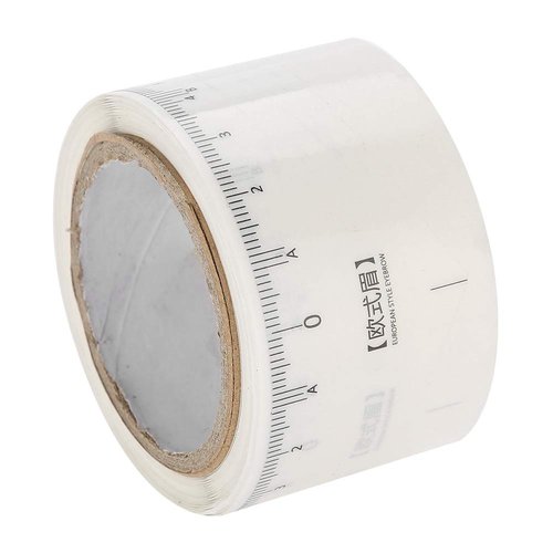 Eyebrow Ruler Sticker, Adhesive Eyebrow Measurement Ruler, 50Pcs /set Eyebrow Tattoo Ruler Sticker Microblading Measure Tool for Face Shapes (white)