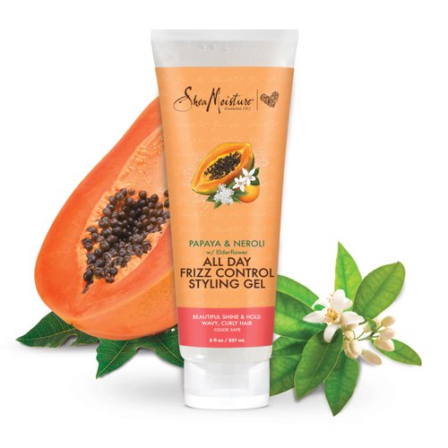 Shea Moisture, All Day Frizz Control Styling Gel Papaya & Neroli, 8 Ounce