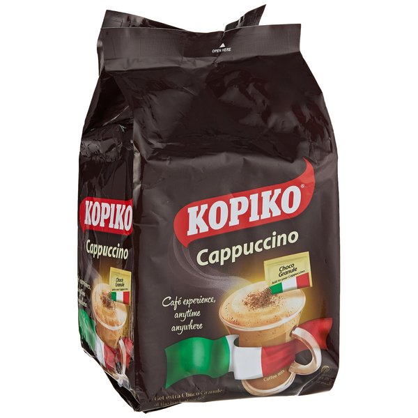 Kopiko Kopiccino with Choco Granule - Instant Cappuccino flavor coffee (10 sachets)