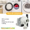 137221600 134051200 Washer Drain Pump by Techecook (365-DAYS WARRANTY) - Replacement for Kenmore Frigidaire Washing Machine - Replacement Part 137108100, 137151800, AP5684706, 134740500, PS7783938