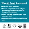 All Good Sports Mineral Sunscreen Butter Stick for Face, Nose, Ears - UVA/UVB Broad Spectrum SPF 50, Coral Reef Friendly, Water Resistant, Zinc Oxide, Coconut Oil, Beeswax, Vitamin E (2.75 oz)(2-pack)