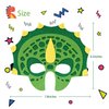 Zalmoxe Felt Dinosaur Masks Dino Mask Birthday Party Supplies Decorations Dinosaur Toys Kids Halloween Party Mask for Boys Girls(12Pcs)