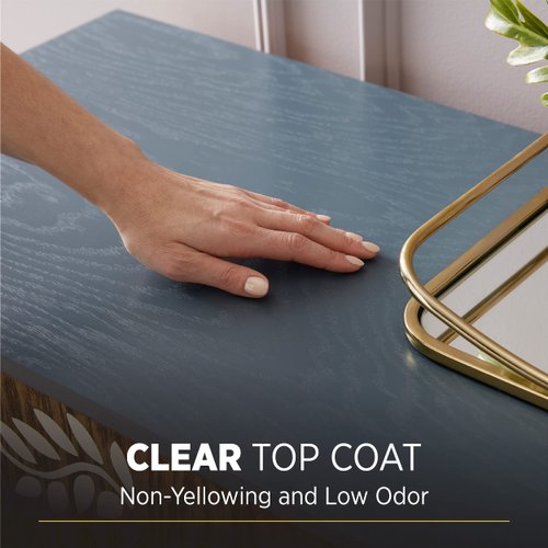 Minwax 233334444 Polycrylic Protective Wood Finish, Clear Satin, ½ Pint