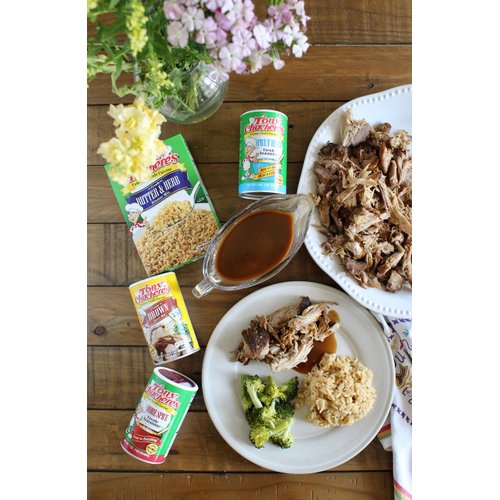 Tony Chachere's Instant White and Brown Gravy Variety 2 Pack 10 Ounce Canisters