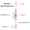 Nail Polish Remover Pen 3Pcs (Contains No Detergent) Nail Polish Corrector Pen Travel Nail Polish Remover Makeup Eraser Pen Polish Remover Pen Nail Supplies for Nail DIY Design or Salon Use