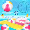 Beach Balls 3 Pcs 12 Inch Inflatable Ball Beach Ball Swimming Pool Ball Enjoyable Pool Float Balls for Outdoor Activity Birthday Summer Party Favors Water Toys (Simple Style)