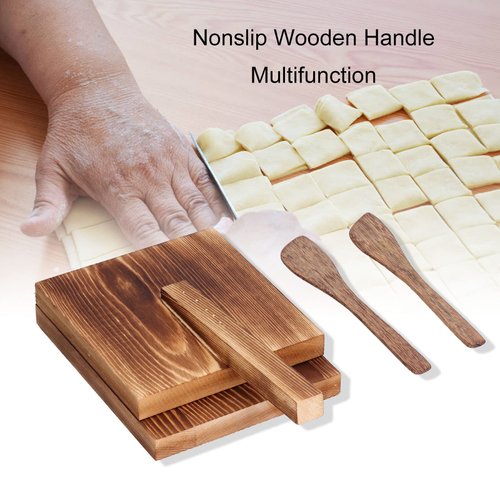Dough Tool, Easy To Use Tortilla Press Wood Antislip Square Multifunction Nonslip Wooden Handle Fine Workmanship Dough Pressing Tool for Kitchen Baking
