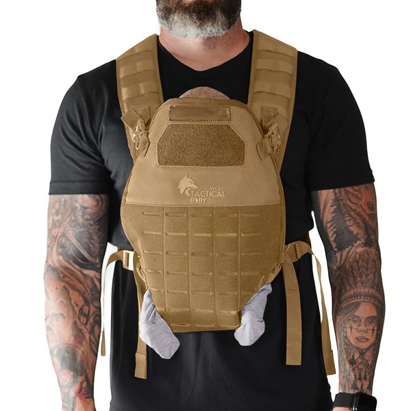 WOLF TACTICAL Toddler and Baby Carrier for Men - Dad Baby Carrier Military Mens Baby Carrier for Infants and Toddlers