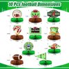 Palksky 10 Pcs Football Superbowl Party Decorations 2024,Football Theme Silhouette 3D Honeycomb Centerpiece Table Decor, Football Gameday Tailgate Party Supplies