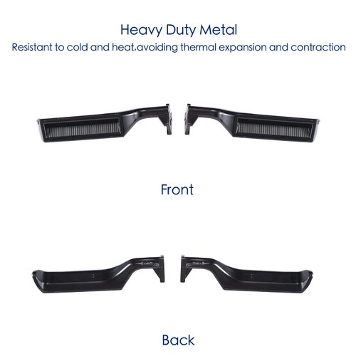 Lcyolada Pair of All Metal Interior Inside Door Handle for Ford Bronco F150 F250 F350 1987-1996, Front Left Driver & Passenger Side 77177 77178