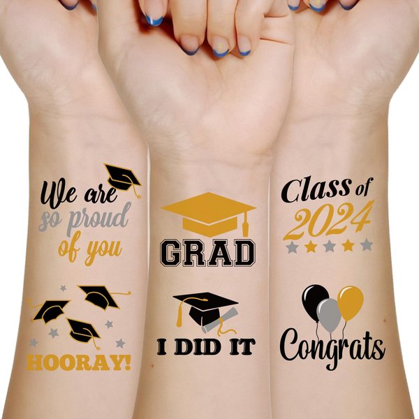 192PCS Graduation Tattoos Party Supplies 2024 – Congrats Grad Prom Party Favors Decorations