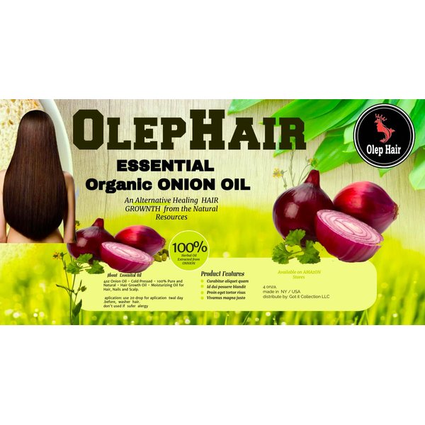 Olep Hair-Growth ONNION Oil- 4 oz100% Organic- Grow Girl! Serum-Vegan Scalp,Strengthening Oil, calp-Aceite capilar, Tratamiento capila (4 ONZAS, ONNION OIL)