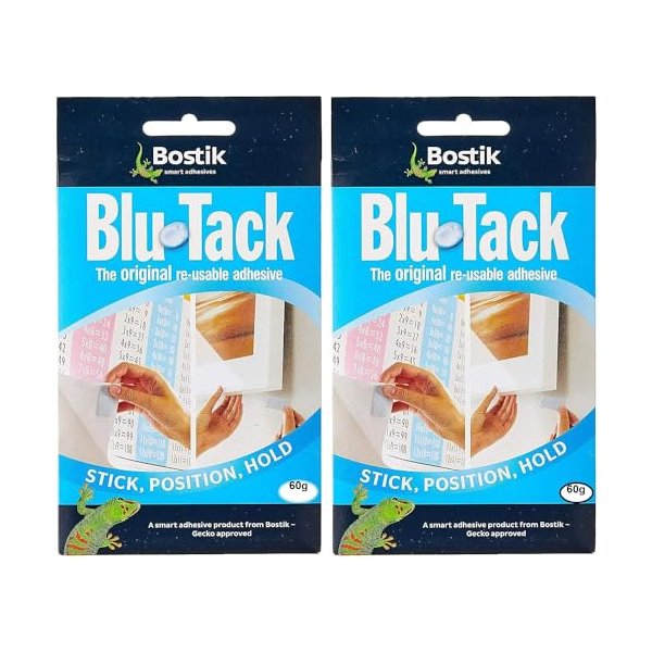 Blu-Tack LLC Reusable Adhesive 75g (2-Pack)