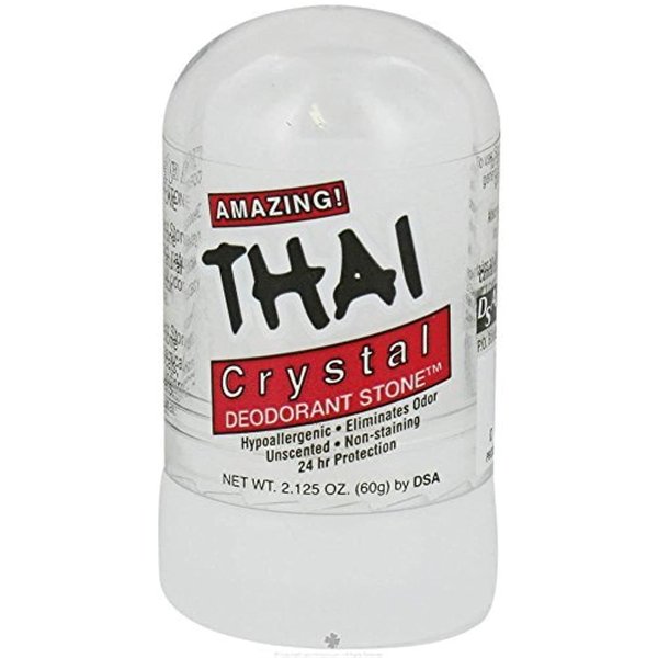 Thai Deodorant Stone Pure and Natural Crystal Mini Stick - 2 oz
