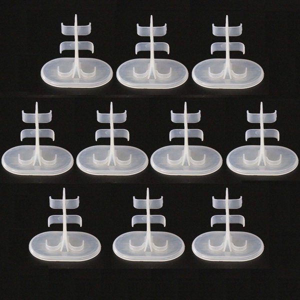 10Pcs Clear Doll Stands Display Holder Doll Accessories Fit for 11 Inches or Less Doll Display