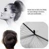 （30Pcs）2 colors Elastic Edge Mesh Invisible Hair Nets Hair Bun Holder for Ballet Dance (black)