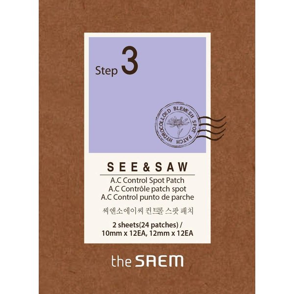 [SAEM] See & Saw AC Control Spot Patch (24 count) Acne blemish patches for face
