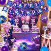 Galaxy Happy Birthday Banner Galaxy Space Astrology Party Decorations for Boys Girls Planet Starry Sky Themed Party Banner Supplies for Solar System Themed Birthday Party Nebula Bunting Decor