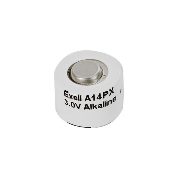 Exell Battery A14PX 3-Volt Alkaline Battery (White)