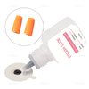AUEAR, 100 Pack Eyelash Glue Bottle Plug Blocking Needle Glue Bottle Pins Plastic Bottle Sealer for Beauty Salon Eyelash Extensions Makeup Tools Orange