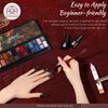 ABAC Solid Cat Eye Gel Nail Polish Set,Fall 24 Colors Brown Red Black Green Shimmer Magnetic Gel Polish,Upgraded Creme Gel Manicure Palette with Brush and Magnet Soak Off LED Gift for Women