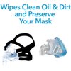 Carex CPAP Mask Wipes - 62 Count of Unscented CPAP Wipes for CPAP Masks