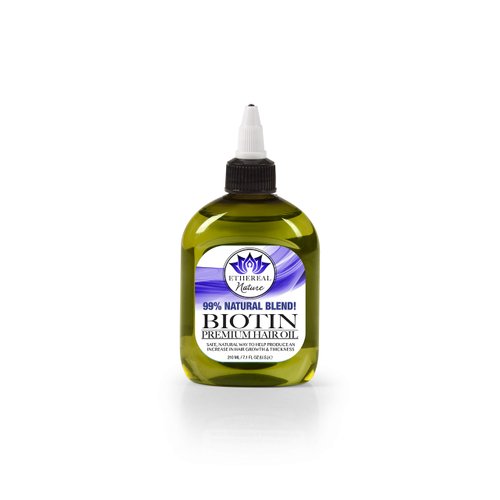 Ethereal Nature 99% Natural Hair Oil Blend, Biotin, Clear, 7.10 Fl Oz