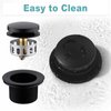 BESTILL Tip-Toe Bathtub Drain Bath Tub Trim Set Conversion Kit with Overflow Faceplate, Matte Black