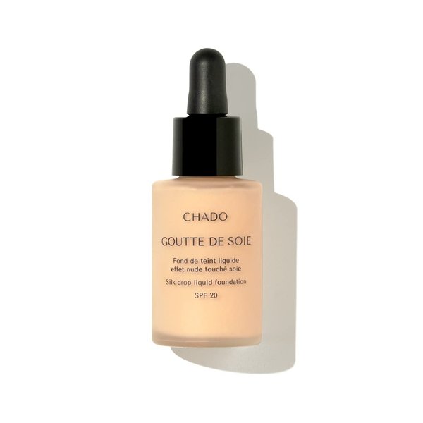 CHADO Drop of Silk Foundation | Ultra-Lightweight Formula | Matte Powder Natural Finish | Long Lasting | Oil Control | Paraben and Sulfate Free | SPF 20 | 30ml (Porcelaine 473)