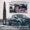 Car Bullet Antenna,Truck Exterior Decoration Accessories Antenna Toppers[New Upgrade Flag Design] AM/FM Radio Signal for Car SUV Truck Most Auto Cars Antenna Accessories Replacement (Black