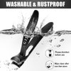 Angled Head Nail Clippers for Men Women - Toenail Clippers for Seniors Thick Nails with Catcher, Mess Free Wide Jaw Sharp Blade Nail Cutter Birthday Gifts for Men Women Friends